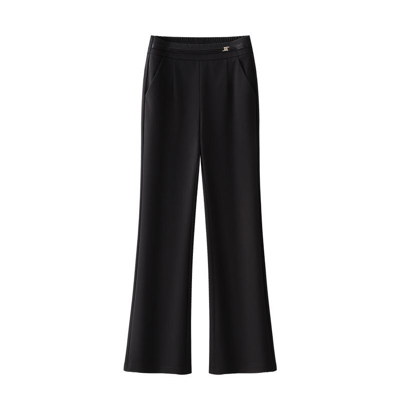 

Women’s High Waist Micro Flare Pants – Slimming, Draping, and Versatile Casual Trousers S - Waist 26, Suggest 80-95 jin чёрный