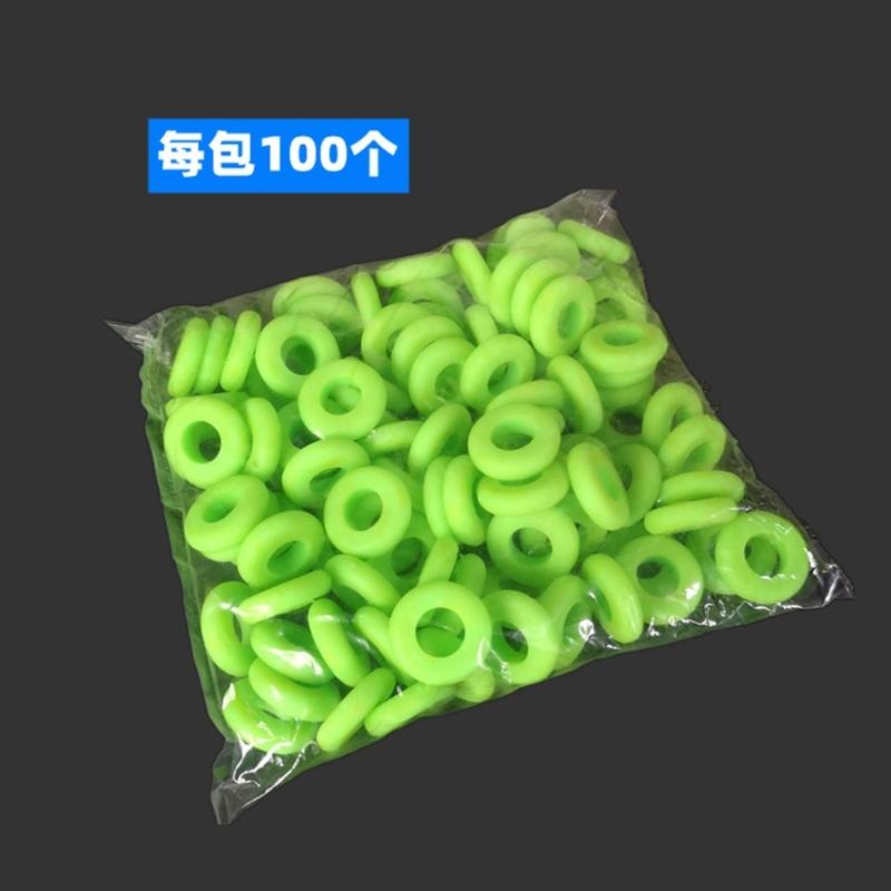 100pcs Silicone O Rings Retaining Clip Fishing Rod Protector Stopper Elastic Rod Stop Rings Fishing Accessory