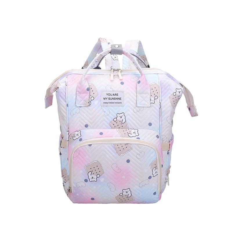 Schoolbag Backpack Fresh and Simple Backpack Korean Version Versatile Large Capacity Student School Bag Lightweight Commuter Travel Backpack