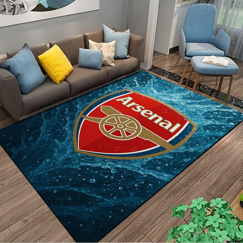 Arsenal Logo Designed Floor Mat, Suitable As a Non-slip Mat for the Living Room or Bedroom Sofa