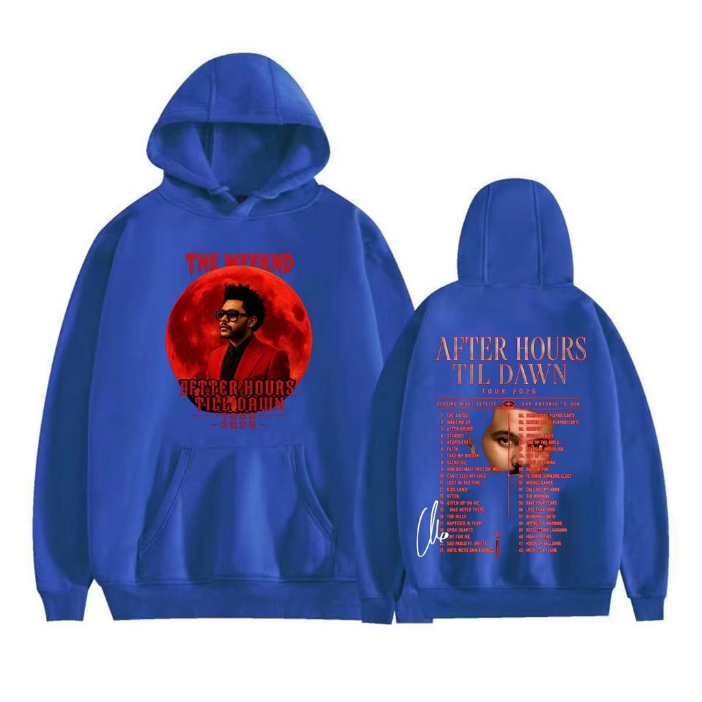 Hot Sale The Weeknd After Hours Til Dawn 2026 Tour Sweatshirts Men Women Harajuku Vintage Printed Sweatshirt Hip Hop Streetwear Oversized Hoodie