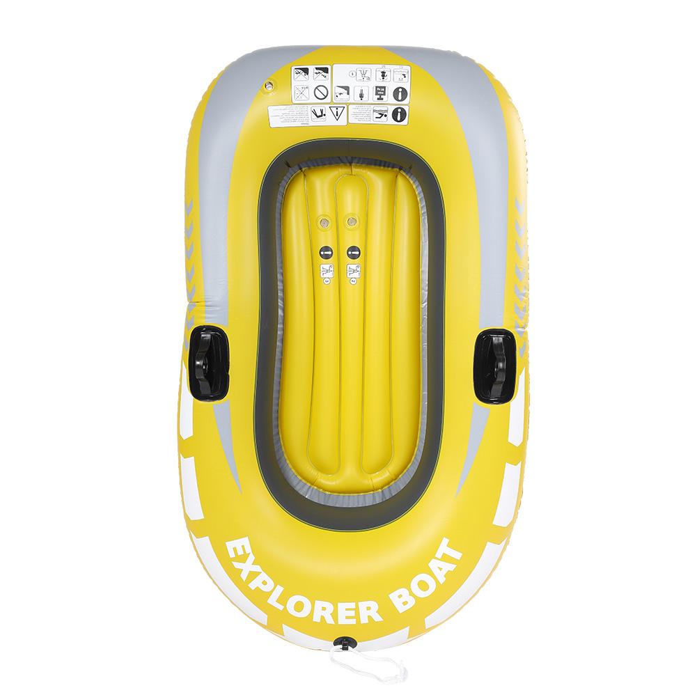 PVC Inflatable Kayak Canoe 1 Person Rowing Air Boat Fishing Drifting Diving