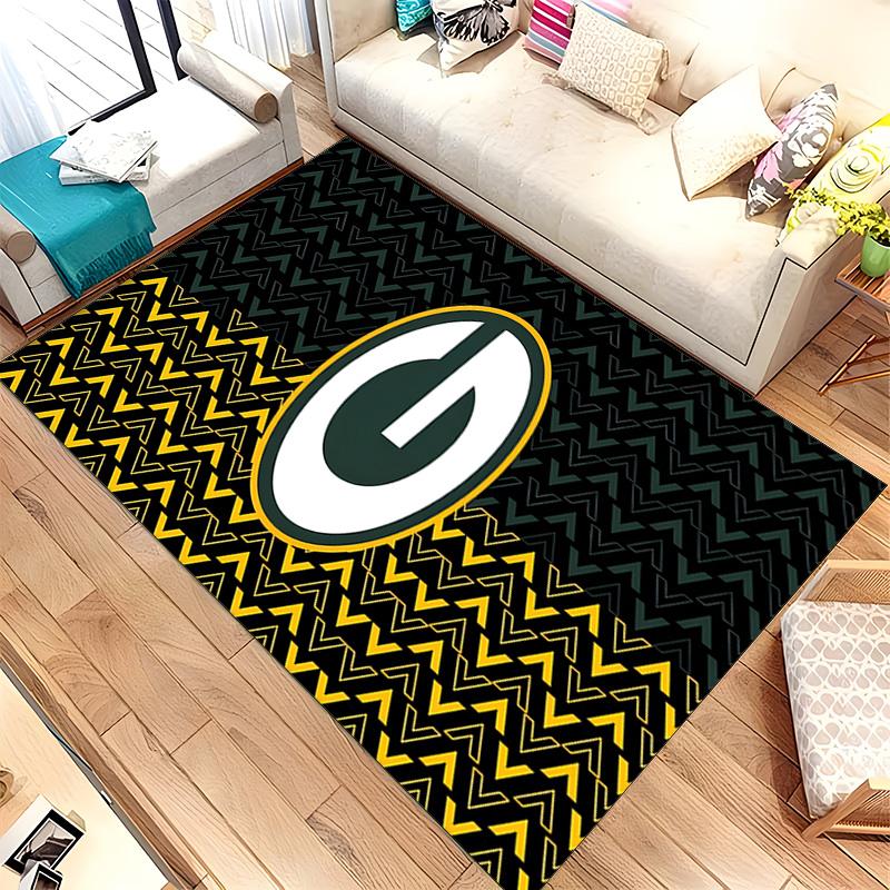Green Bay Packers (19) Rug Suitable For Living Rooms Bedrooms Computer Rooms Dining Areas And Placement Under Tables And Chairs Also An Ideal Choice F