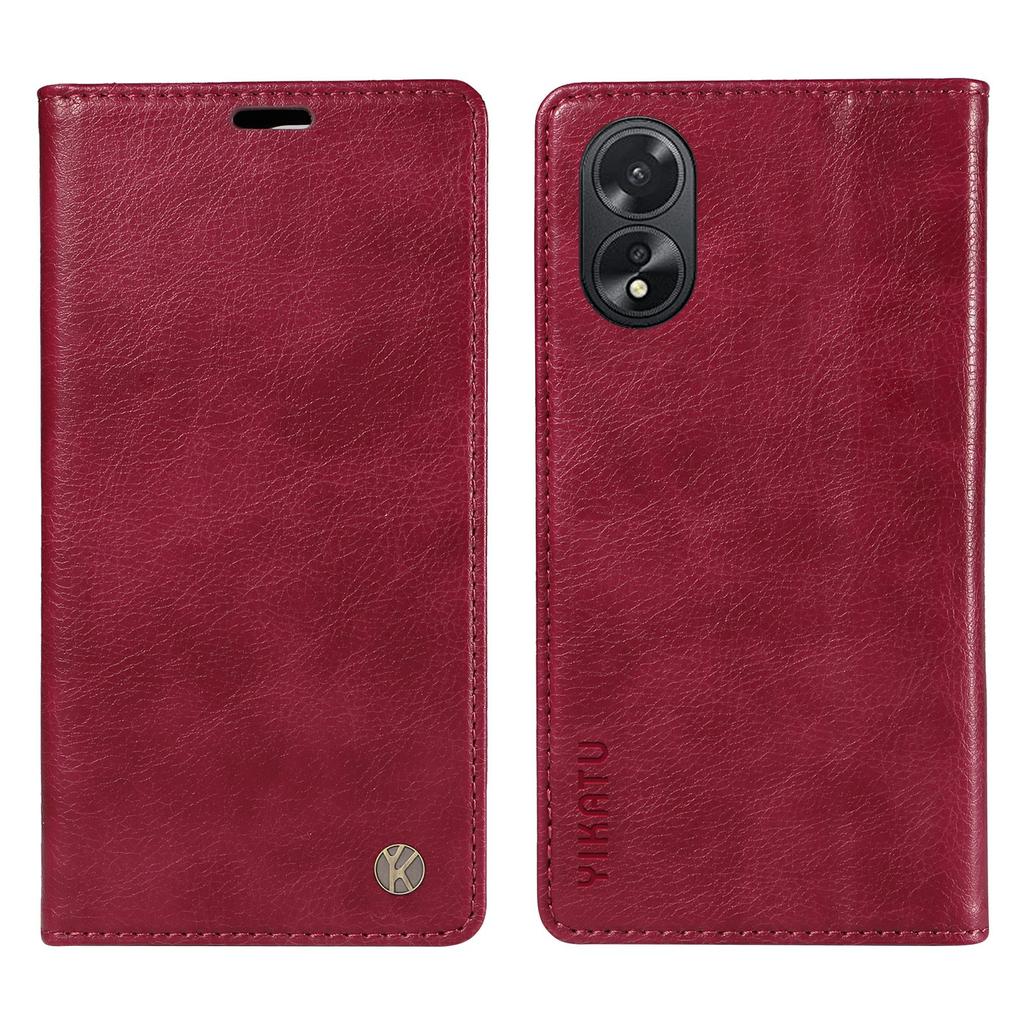YIKATU YK-006 For Oppo A38 4G/A18 4G Case Leather Phone Cover with Card Slots Wallet