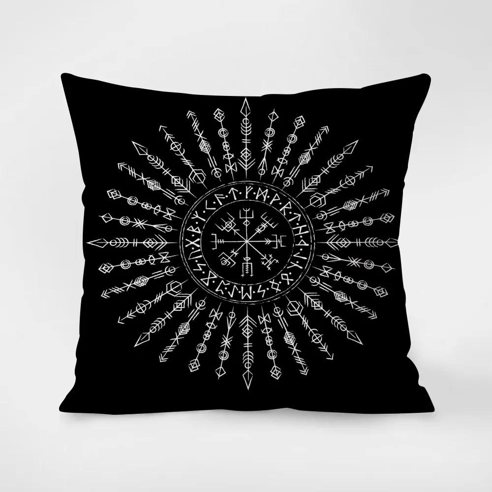 Retro Magic Circle Print Pillowcase Interior Decoration Office Living Room Home Pillowcase
