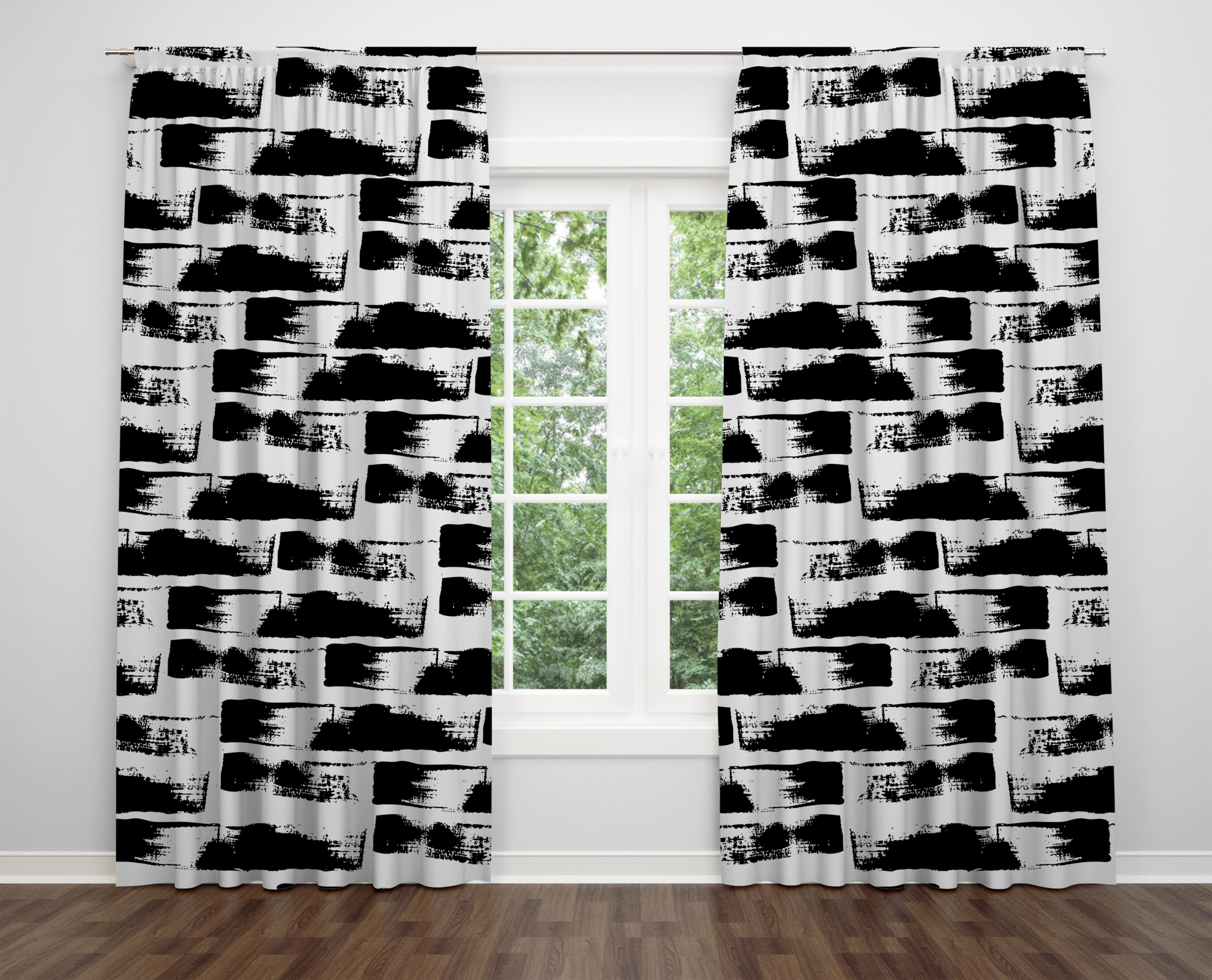 

Декоративний дизайн, високоякісна бавовняна тканина, ви можете вибрати одну або подвійну фіранку з крила 1 piece різнокольоровий