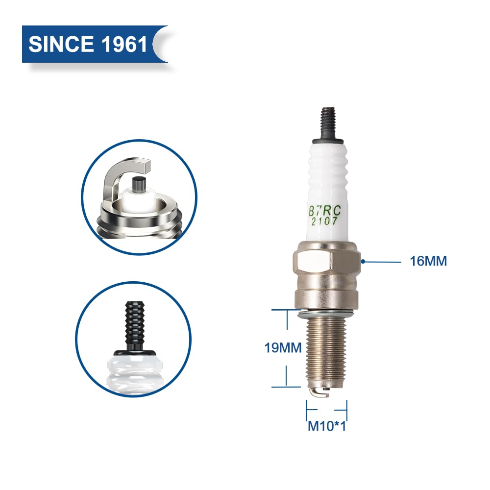 TORCH Motorcycle Standard Plug B7RC (CR7E Compatible)