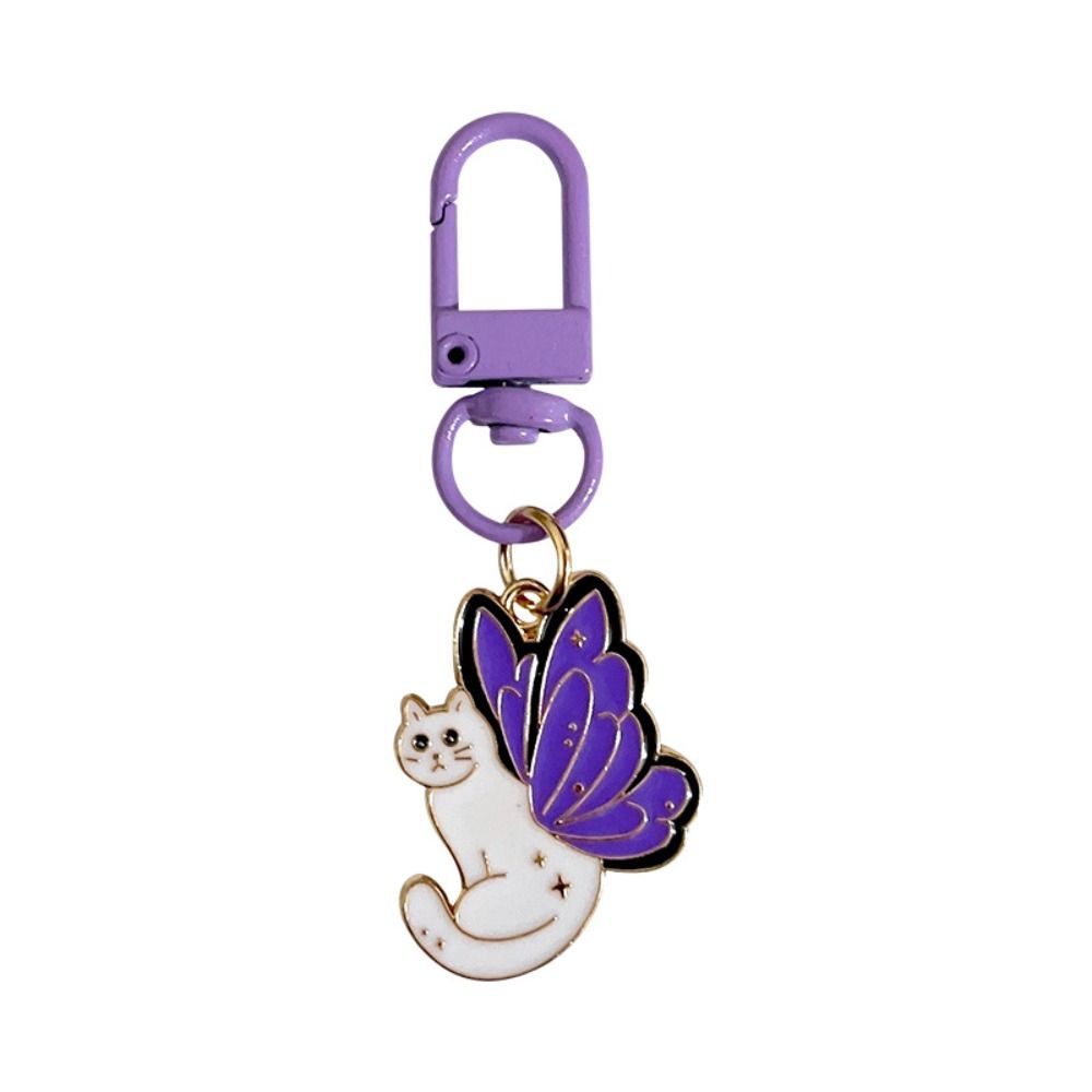 Bag Charm Zinc Zinc Alloy Cat Pendant Zinc Zinc Zinc Alloy Butterfly Car Keyring  Female Lady Girl