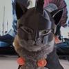 Agamemnon Katzenhelm Cos Spartanische Haustierhut Halloween Cosplay Requisite Lustige Katzenmaske Party Kostüm Foto Dekoration Zubehör