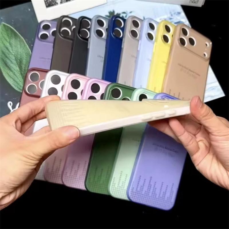 Ultra Thin Matte Translucent Phone Case For iPhone 17 Air 16 15 14 13 12 11 Pro Max Plus Shockproof Clear Slim Soft TPU Back Cove