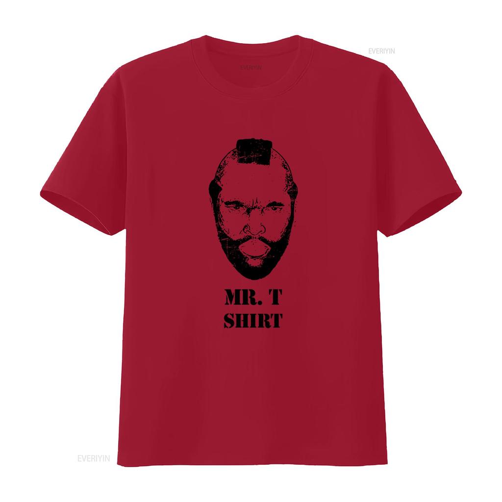 Mr T Print Shirt for Adults Stylish and Unique Design vintage Washed designer clothes graphic Unisex Comfortable Casual