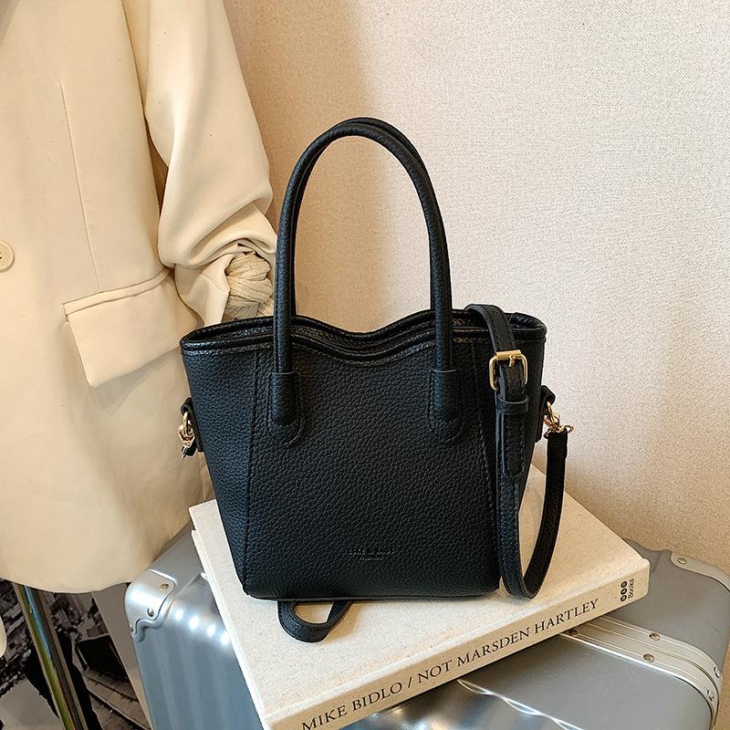 Premium Textur ausländischer Stil tragbare Bucket Bag Damen 2025 neu vielseitige Mode Gemüsekorb einzelne Schulter Messenger Damenhandtasche
