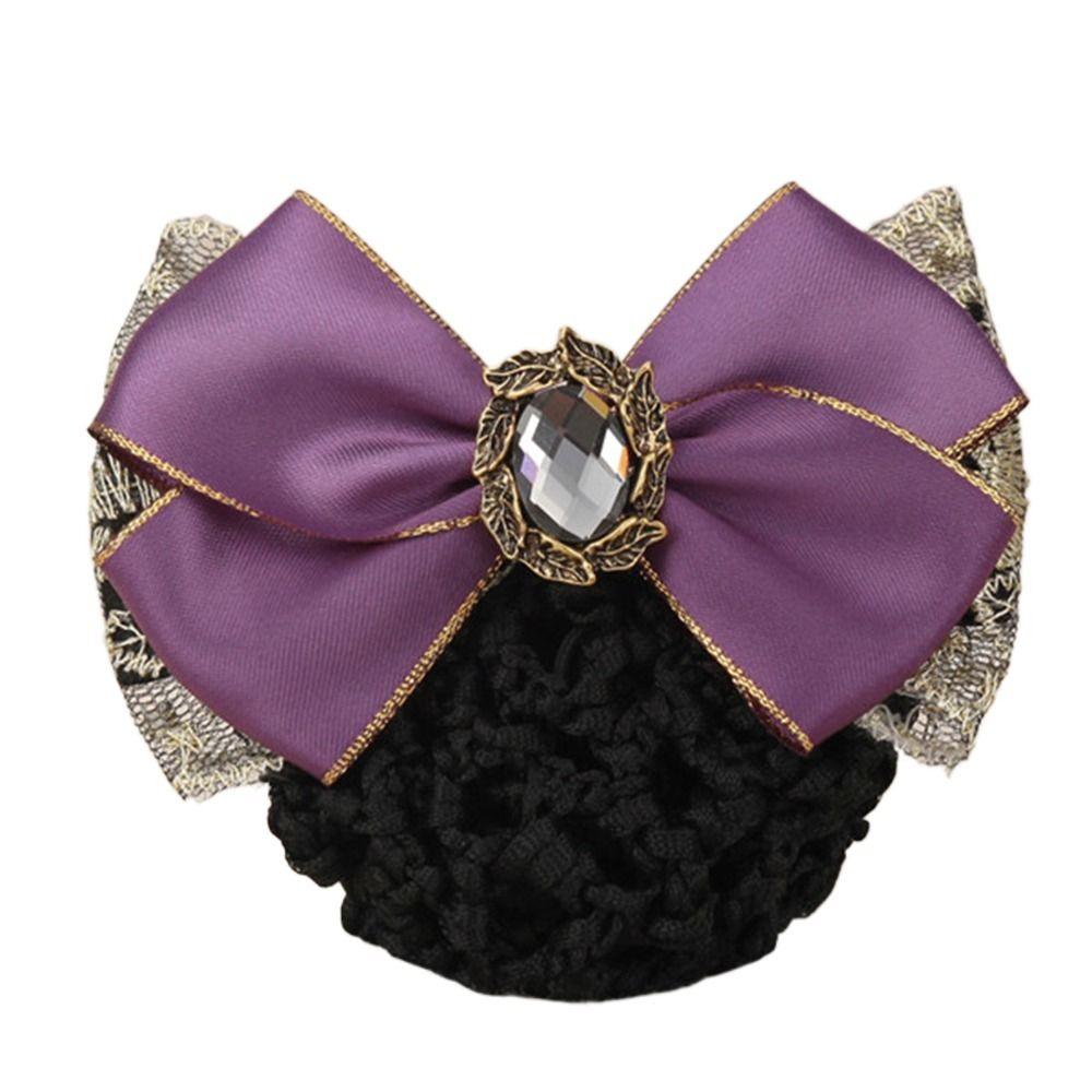 Nurse  For Girls Female Hairgrips Cover Net Women Spring Clip Korean Bun Snood Ponytail Clip