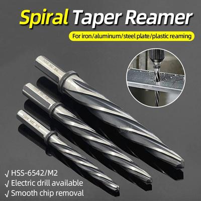 Konik Rayba Matkap Ucu Metal Pahlı Konik Delik Kesici Elektrikli Matkap Vida Kesme Aleti Araba Büyüt Delik Köprü İnşaatı