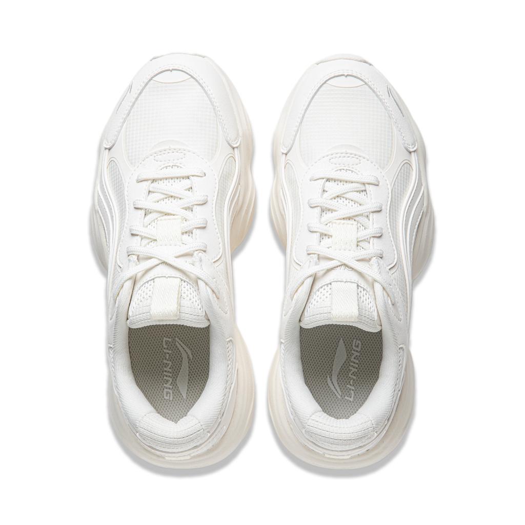 New LiNing Honey Anti Slip Wear Resistant Low Top Casual Shoes Women's White AGCU252-1