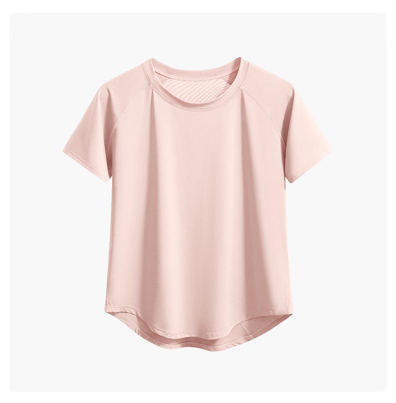 Women's Quick-Dry Mesh Yoga & Running Set: Breathable Short Sleeve Top