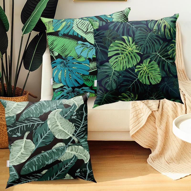 Tropical Palm Leaf Cactus Pillowcase Cushion Cover Living Room Sofa Chair Home Decor  Pillow