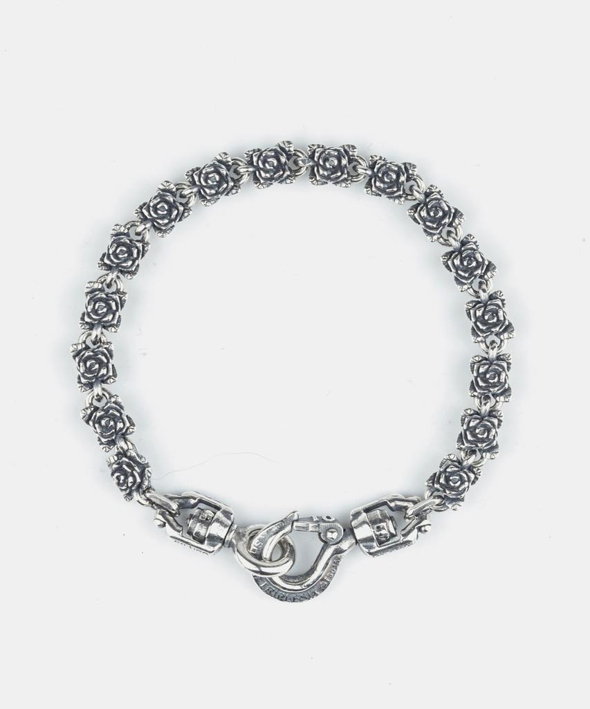 Sheen666 Industrial Series Sts017 Rose Link Silver Bracelet