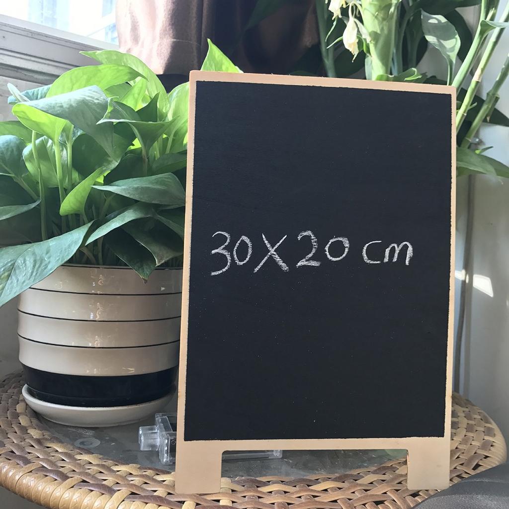 Art Wood Blackboard Blackboard Board Chalk Children Decor Easel Wooden 30*20CM Writing Kids Memo Board Rectangle