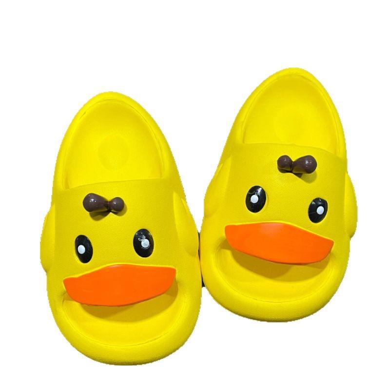 EVA letní dětské pantofle střední a velké dětské chlapecké poklad kreslené dívčí platformové pantofle stánkové manipulační boty malá žlutá kachnička