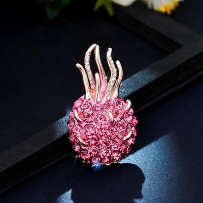 Creative Dragon Fruit Brooch, Cute Japanese Style, Simple and Versatile, Unique Korean Style Brooch
