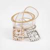 Faux Pearl Adjustable Pin Buckle Belt Dazzling Transparent Waistband Waist Corset for Women Students Slimming Belt