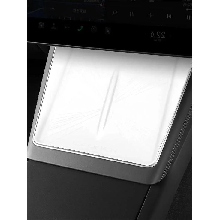 2025 For Tesla Model Y Juniper Center Console Silicone Mat Designed Refresh,Non-Slip Design For Tesla Model 3 Highland 2024-2026 белый