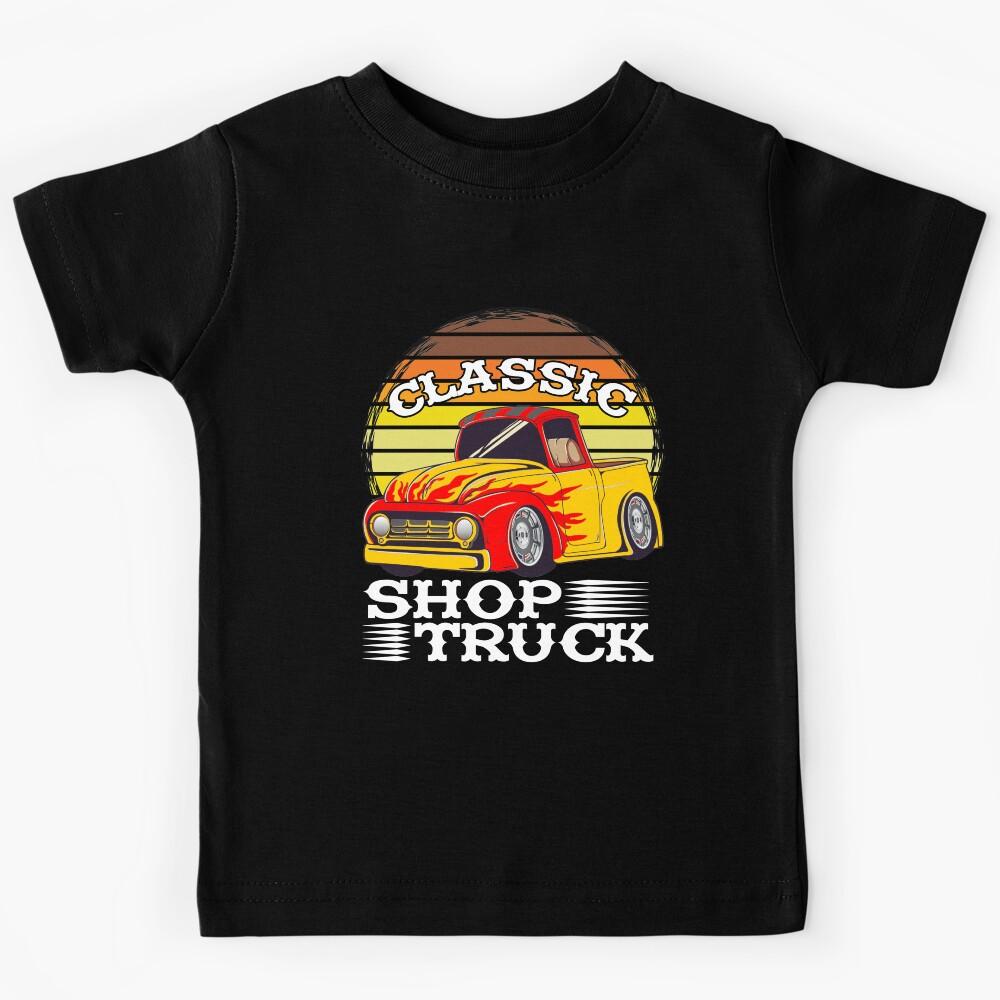 Classic Pickup Truck Customized Vintage Shop Truck Street Rod Kids T-Shirt 110
