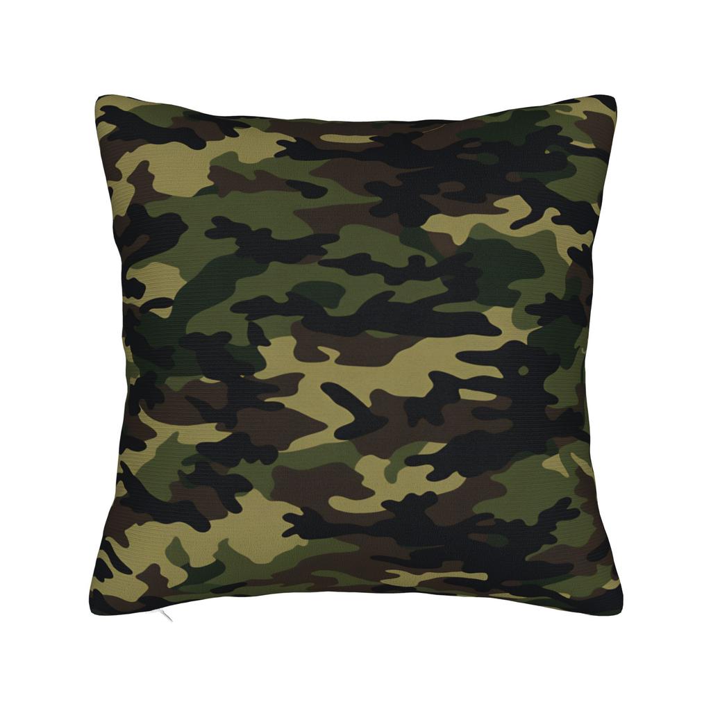 Classic Woodland Camo Pillow Case Soft Pillow Cover Funny Cushion Cover For Sofa Bedroom Home Decor