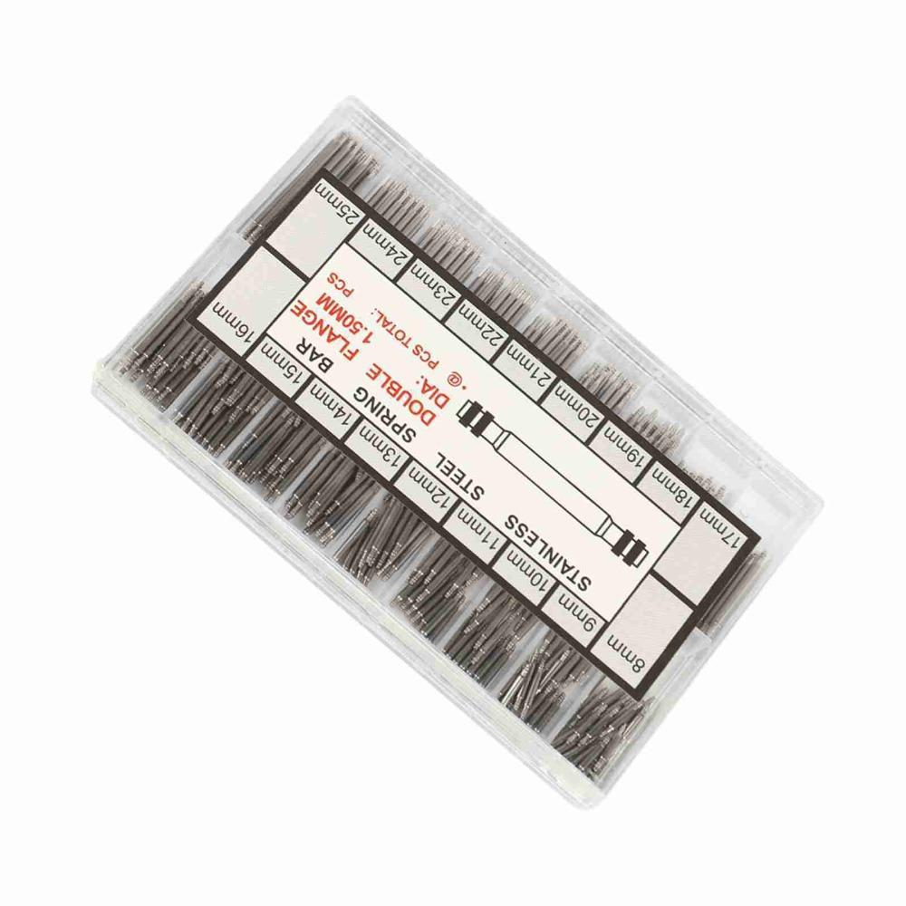 Universal Fit Stainless Steel Watch Band Spring Bars 8-25mm Size Watch Repair Tool Strap Link Pins DIY Watch Repair