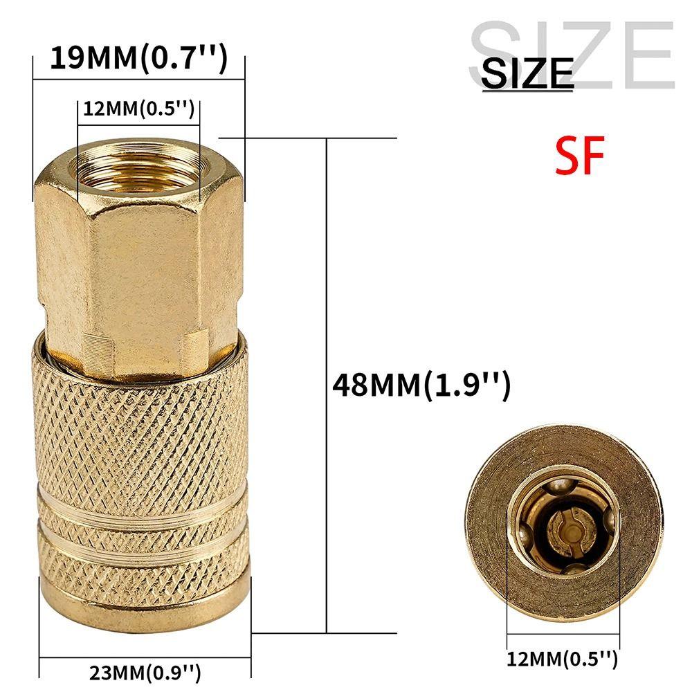 1Pcs Compressor Connector Tool Quick Coupler Tool Quick Release Air Line 1/4" NPT Coupling Adapter Hardening Steel Hose Fitting