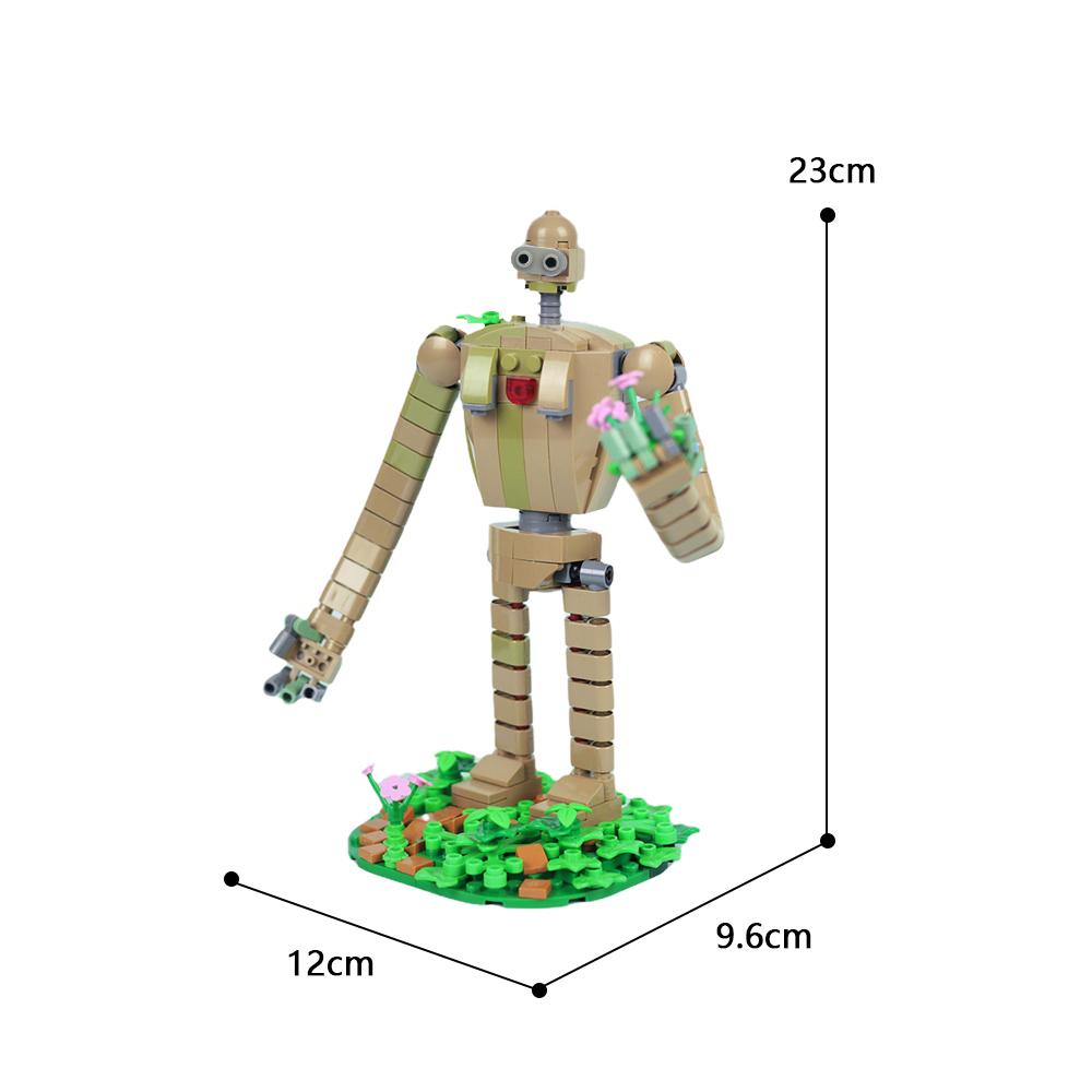 Yigebebe Movie Japan Howl Moving Castle Giant Anime Figures Building Blocks Toys for Children Educational Gifts