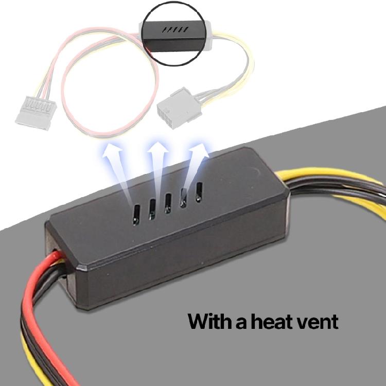 Graphics Card 8PIN to Sata Power Supply Adapter Cable With Voltage Reduction And Stabilization Converter Board