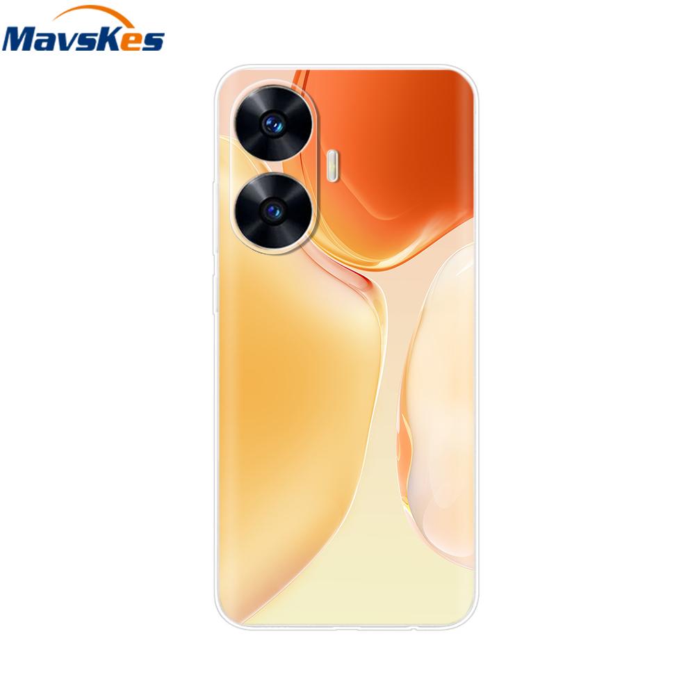 For Realme C55 4G Case C 55 Transparent TPU Soft Silicone Cover For OPPO Realme C55 RealmeC55 6.72 Inch Back Cases Phone Bumper