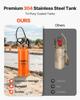 Industrieller Betonsprühgerät, 14L Edelstahl-Sprühgerät, Heavy Duty Tri-Poxy Pumpensprühgeräte, 52cm Lanze mit ergonomischem Pistolen Griff, 1,2m & 3m Schläuche, 2