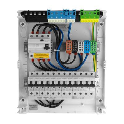 Surface-Mounted Modular Distribution Board 2x12 Protected Wired Ready
