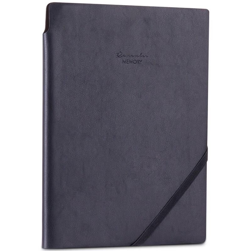 Deli 25K Leatherette Notebook with Pen Holder and Strap (10 Pack)