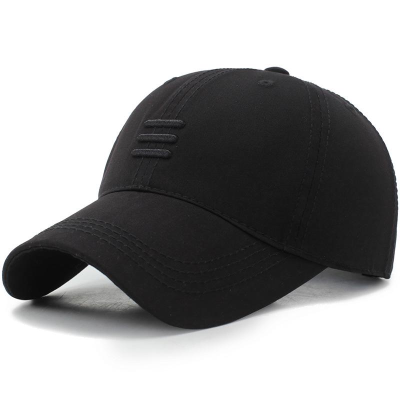 Three Horizontal Lines Embroidery Baseball Caps Spring And Autumn Outdoor Adjustable Casual Hats Sunscreen Hat