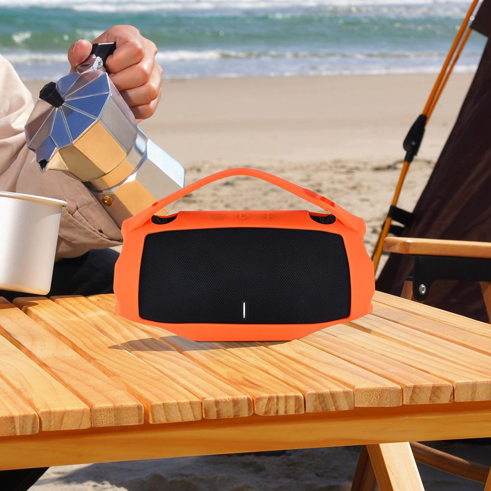 Silicone Cover Case Shockproof Silicone Carrying Case with Handle Portable Travel Case for JBL Xtreme 4 Portable BT Speaker