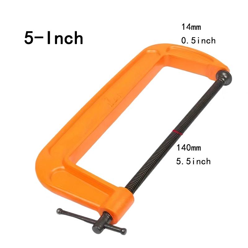 2 Pieces of 3-Inch/5-Inch G-Shaped Fixtures Woodworking Fixtures Iron Fixtures Powerful Fixtures Hand Tool Accessories
