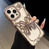 Transparent Butterfly Full Diamond Case for iPhone 17 Air 16 15 14 13 12 Pro Max Plus 17Pro Shiny Rhinestone Aesthetic Cover