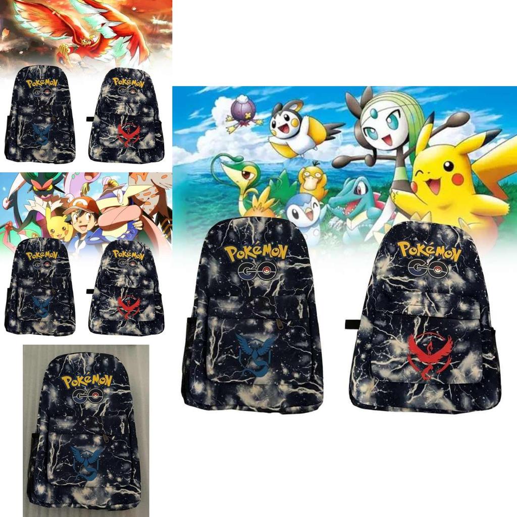 Pokmon Backpack With Waterproof Oxford Fabric For School Students