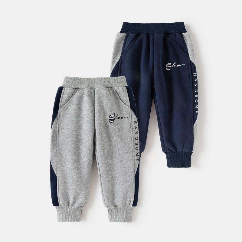 Spring and Autumn small-footed trousers boys' Korean version of loose trendy brand straight-leg leggings casual trousers trendy sports trousers