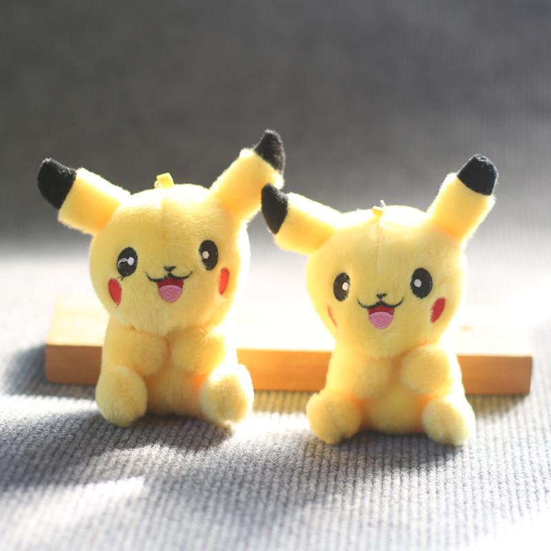 Adorable And Cute Long-haired Pikachu Plush Toy Keychain Soft And Cuddly Charm
