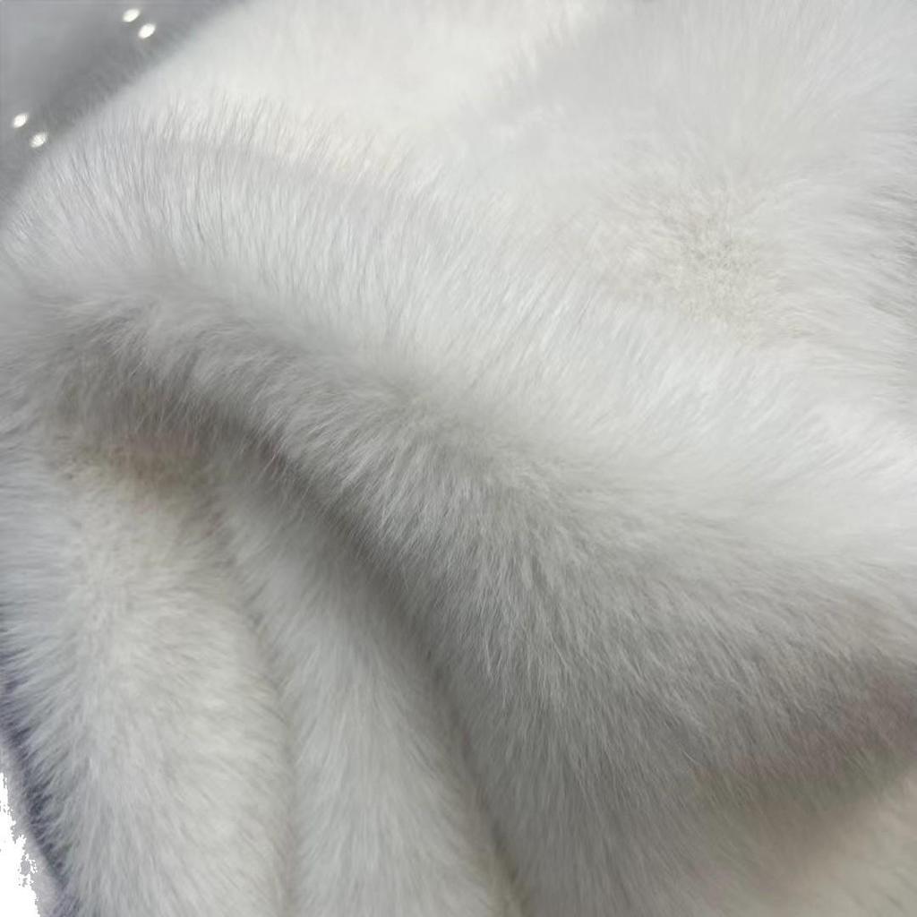 Luxurious Red Fox Faux Fur Fabric for Clothing, Collars, Dolls, and Carpets