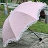 Sunshade Women Lace Umbrella Double Layer Three-fold Windproof Female Princess Parasol Cute Sunscreen Anti UV Wedding Paraguas