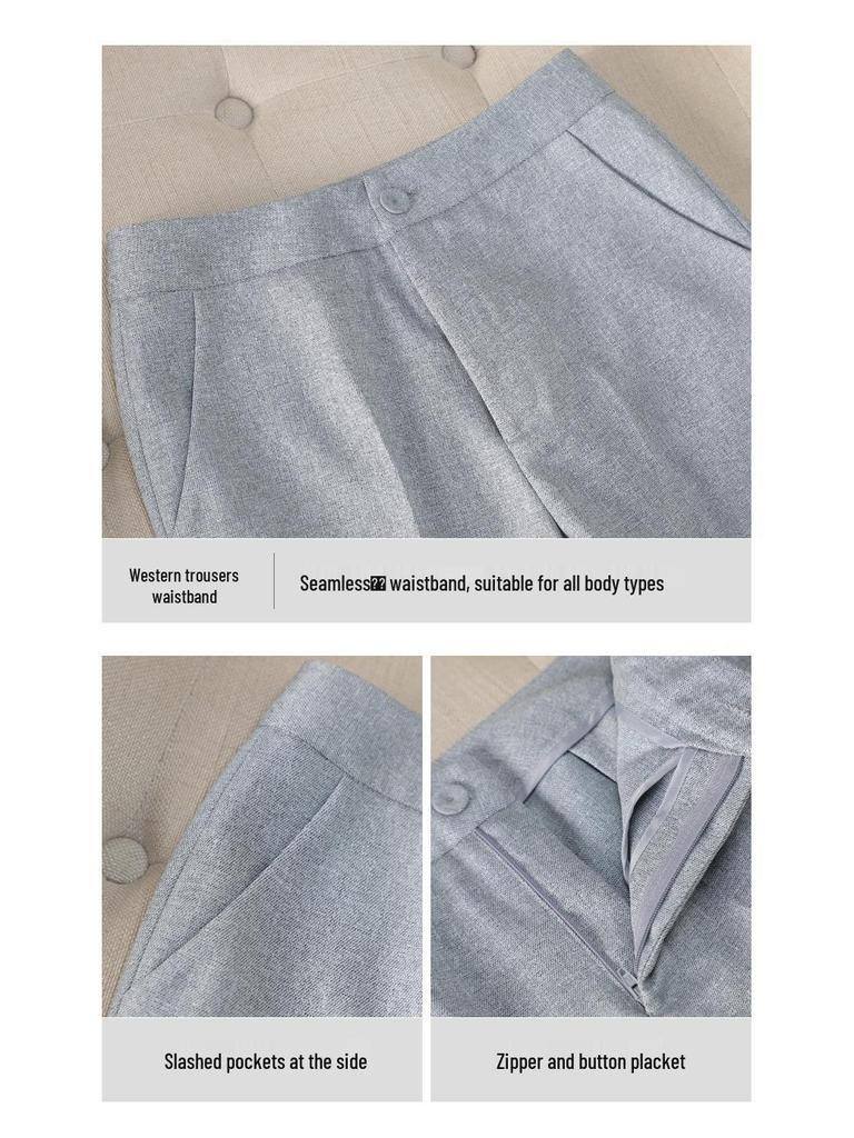Autumn/Winter 2024 Women's Elegant Suit Jacket & Pants Set for Formal Wear.