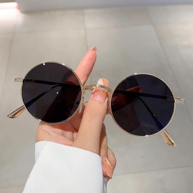 Retro Artistic Round Frame Sunglasses - Punk Harajuku Style Unisex