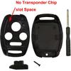 2 Pack Key Fob Shell Case Fit for Honda Accord Civic EX Pilot Keyless Entry Remote Key Housing Replacement with Free Screwdriver Casing Only (1 Black