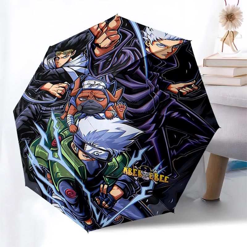 

1pc Naruto Anime Characters with Doggo Circle Mouse Pad - Automatic Opening Umbrella, Portable Tri-Fold Design, 8-Bone Iron Frame, Outdoor Umbrella, F